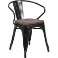 thumbnail image 1 of Yellow Metal Chair With Arms, 1 of 12