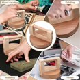 thumbnail image 2 of 2 Pack Bamboo and Wood Baren with Felt Mat for Printmaking Supplies, Block Printing Kit Printmaking Tools, 2 of 4
