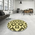 thumbnail image 4 of Ahgly Company Machine Washable Indoor Rectangle Transitional Mustard Yellow Area Rugs, 2' x 4', 4 of 7