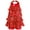 Red, variant on Ocealan Girls Modern Jazz Hiphop Dance Costume Sequins Halter Ruffles Leotard Dress Silver 4