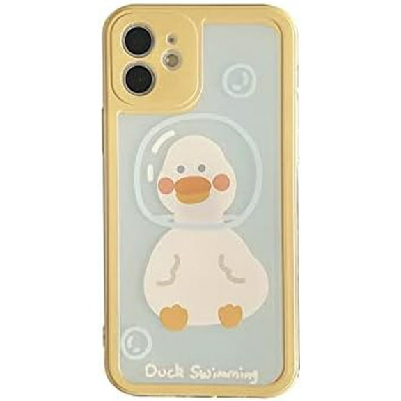 Cute Cartoon Duck Soft Phone Case Compatible with iPhone Case (iPhone 13 Mini)