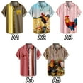 thumbnail image 2 of Mens Summer Tropical Shirts, Casual Button Down Hawaiian Shirt for Men, 2 of 10