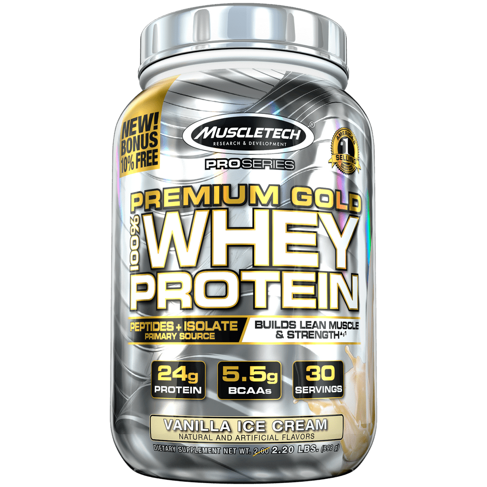 Premium Gold 100% Whey Protein Powder, Ultra Fast Absorbing Whey ...