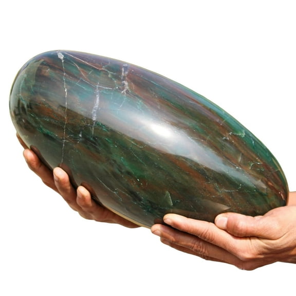 Polished Crystal Lingam Green Kyanite 320mm / 26.6lbs, Shivling for Healing Stone & Spiritual Home Decor, Gift Chakra Balancing, Yoga & Reiki