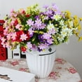 thumbnail image 3 of ZOELNIC 4 Bouquet 28 Heads Artificial Fake Daisy Flower for Home Coffee Shop Wedding Decor, 3 of 8