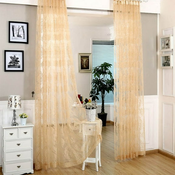 Home Decorative Sheer Curtain Panel - Larissa