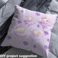 thumbnail image 2 of Manfei Cute Animal Fabric by the Yard (3 Yards) for Girls, Kawaii Rabbit Cat Bear Sheep Decorative Fabric by the Yard, Dreamy Purple Sewing & Crafting Fabric, 2 of 6