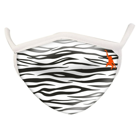 Wild Republic Wild Smiles Face Mask, Great for Over Medical Face Mask, Reusable Face Mask, Washable Face Mask, Half Face Mask, Zebra Design, Adult Face Mask