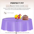 thumbnail image 3 of HAHDAXIA Violet Lot de 12 Nappe de Fête Standard Jetable en Plastique 84 Pouces Pouces Housse de Table Ronde par Zimpleware, 3 of 7