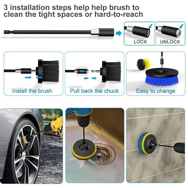 Power Brush - Drill Attachment : 3 Steps (with Pictures