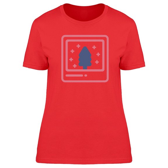 Christmas Tree With Snowflakes Tee Women's -Image by Shutterstock