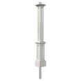 thumbnail image 1 of Pemberly Row Traditional Plastic Lamp Post with Mount in White, 1 of 8