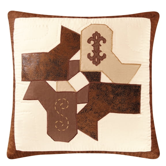 Saddle Ridge Applique Accent Pillow
