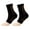 Black Brown, variant on 1 Pair Unisex Compression Ankle Cuffs Mid-tube High Elasticity Open-toe Socks Neuropathy Ankle Sleeves Sport Ankle Support for Unrestricted Movement And Improved Circulation