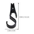 thumbnail image 2 of 8Pcs Practical Clip Hooks Detachable Hooks Heavy Duty Clip Hooks (Black), 2 of 4