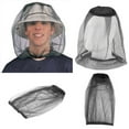 thumbnail image 1 of Mosquito Head Net Mesh Bug Insect Face Netting for Hats Outdoor Protection Shield, 1 of 6