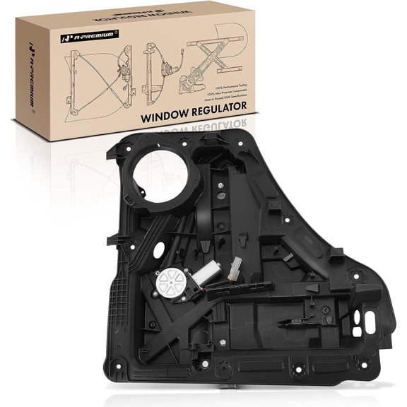 A-Premium Power Window Regulator with Motor and Panel Replacement for Jeep Liberty 2008-2012 Rear Left Driver Side