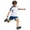 White, variant on Little Boys Soccer Uniform Set Breathable Quick Dry Color Block Short Sleeve Jersey And Shorts Sports Training Running Kids Apparel, 2pc