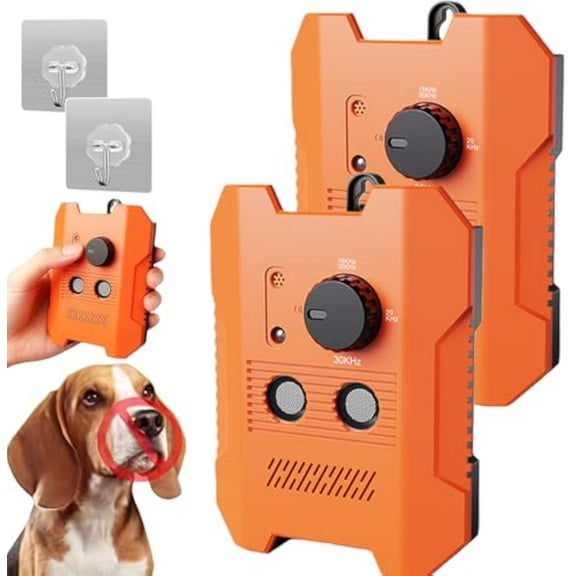 Bark Guard Pro, 2026 Upgraded Dog Bark Deterrent Devices, an Anti Barking Device with No Yelling Needed & Safe for Dog, 3 Levels Suitable for Dogs of All Breeds (Orange*2pc)