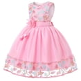 thumbnail image 2 of Girl's Embroidered Dress Girl's Evening Lace Princess Dress Flower Girl Mesh Fluffy Dress, 2 of 8