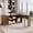 Schatt Walnut, variant on Vividwood 63" L Shaped Desk with Lift Top, Power Outlets, 3 Fluted Design Drawers, Storage Shelves, CPU Stand for Home Office (Light Walnut)