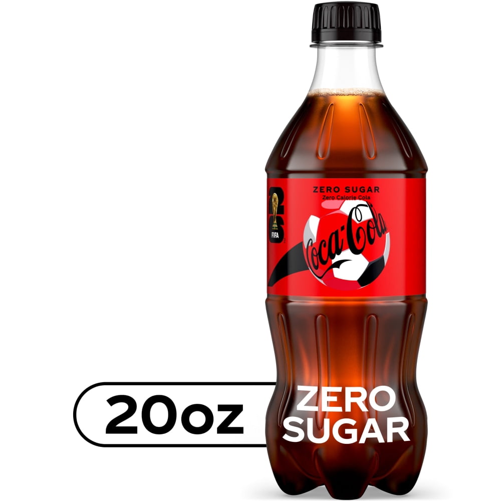 Coca-Cola Zero Sugar Soda Bottle 20 fl oz - 3 count