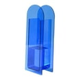 thumbnail image 2 of Abbracc Acrylic Flower Vase, Table Centerpieces Stem Bunch Holder, Minimalist Decorative Blue, 2 of 9
