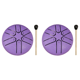 thumbnail image 1 of Tambor Lluvia 3 Pulgadas Y 6 Notas para Exterior Lengua Acero Yoga () Morado, 1 of 3