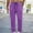 Purple, variant on Men's Fleece Fuzzy Sweatpants Stretch Plush Furry Winter Warm Slacks Elastic Waist Drawstring Soft Cozy Pajama Pants Purple XL