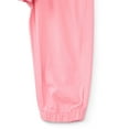 thumbnail image 3 of Wonder Nation Baby Girls Woven Cotton Jogger Pants, Sizes Newborn-24M, 3 of 3