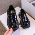 thumbnail image 5 of Paokuoon Toddler Girls Leather Shoes Little Kids Girls Loafers School Uniform Flats for Girls Thick Non-slip Sole Casual Shoes Mary Jane Dress Shoes, 5 of 10