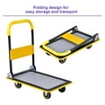 thumbnail image 3 of Rolling Platform Cart, Folding Flatbed Cart for Heavy Loading, 330 Weight Capacity, 3 of 5