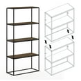 thumbnail image 3 of Furinno 31.57 W x 13.11 D x 34.29 H 2-Shelf Decorative Shelves, French Oak Gray, 3 of 6