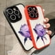thumbnail image 2 of Funda de teléfono con protección de lente de diamante Rosa simulado para iPhone 14, 13, 12, 11 Pro Max Plus, resistente a caídas y suciedad Fivean unisex, 2 of 2