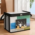 thumbnail image 7 of MMJ Book Storage Box Large Transparent Foldable Dustproof for Classroom Home 11.8x9.8x9.1in, 7 of 7