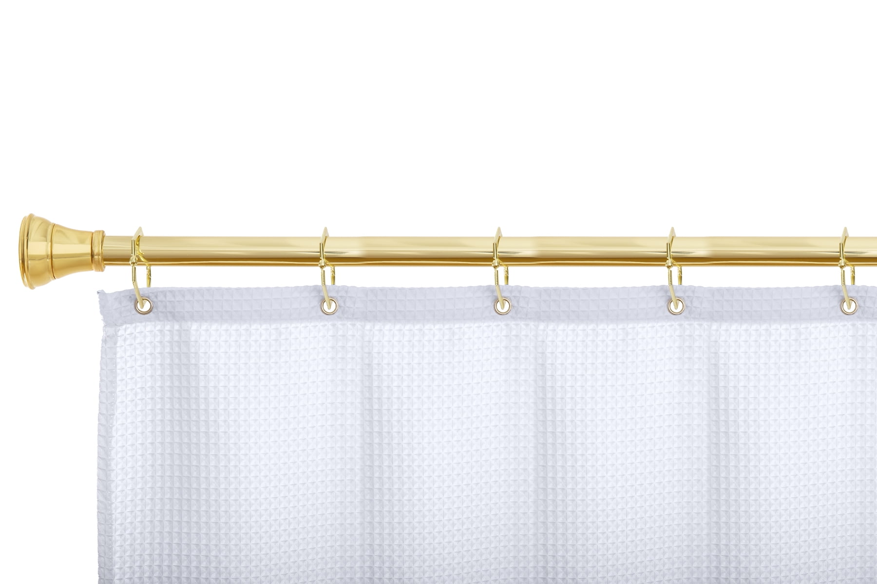 Utopia Alley Shower Rings, Shower Curtain Rings for Bathroom, Rustproof Zinc Shower Curtain Hooks Rings, Set of 12, Gold