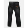 thumbnail image 2 of Chopper Club boys Jeans Slim Fit Denims Round Elastic & Drawstrings Black 28, 2 of 5