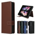 thumbnail image 5 of For Samsung Galaxy Z Fold 3 5G Flip Leather Removable 2 in 1 Wallet With Pen Holder Case,Brown, 5 of 7
