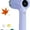 Purple, variant on Electric Spin Scrubber with 5 Brush Heads Cordless Dish Scrubber Brush (White)