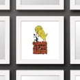 thumbnail image 5 of Gallery Pops Looney Tunes - Saturday Morning Cartoons Monster Tweety Bird Come At Me Bro Wall Art, White Framed Version, 12" x 12", 5 of 5