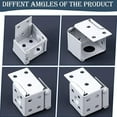 thumbnail image 4 of LEFU for Window Blinds Headrail Bracket Set, 2 Pack White Plastic Head Track End Cover Holder Mounting Brackets for Internal External Installation, for Durable Curtain Hardware Accessories, 4 of 7