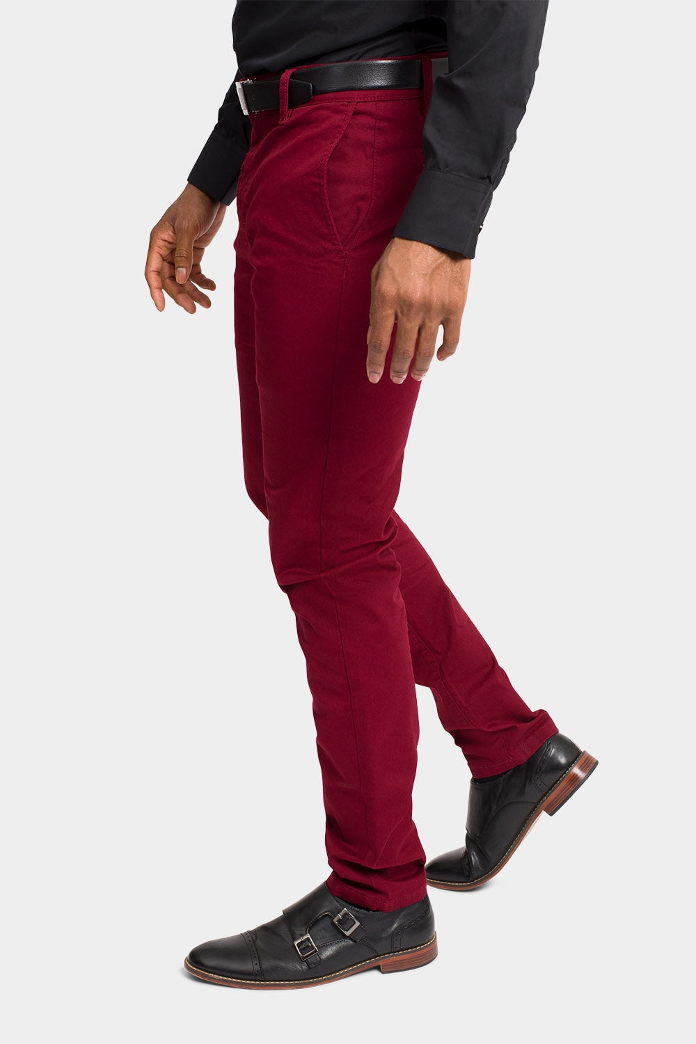 Victorious Men's Basic Casual Slim Fit Stretch Chino Pants