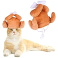 thumbnail image 1 of Sombrero de baqueta de gato, diadema de baqueta de pavo para Halloween, disfraz para perro pequeño y gatito, 1 of 5