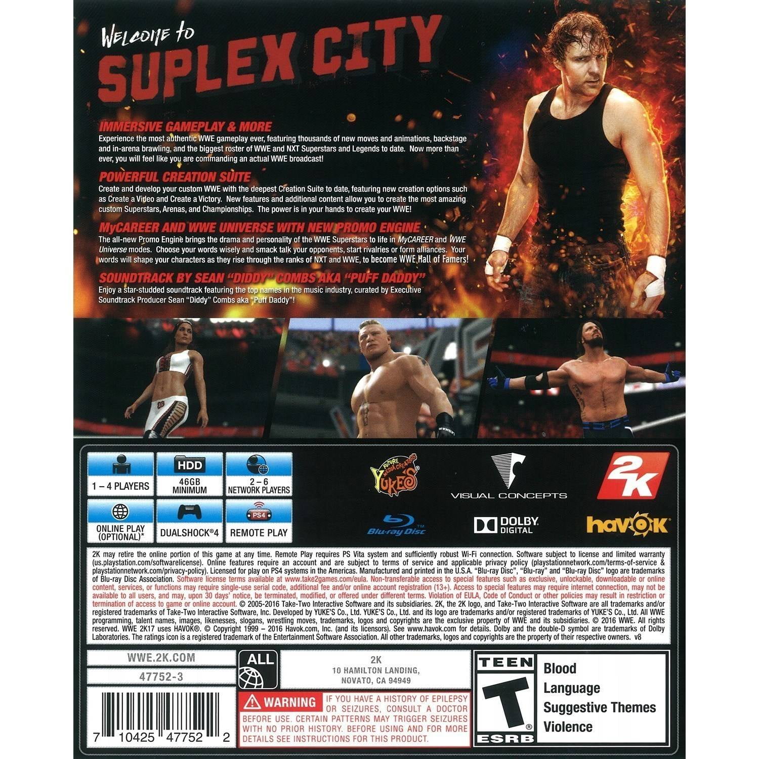 Used 2K Games WWE 2K17 (Used) - Walmart.com