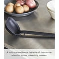 thumbnail image 4 of Yamazaki Home Floating Utensil - Four Styles, Black, Silicone, Ladle, Dishwasher Safe, Floating Design, No Assembly, 4 of 7