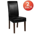 thumbnail image 4 of 2 Pk. Greenwich Series Black LeatherSoft Parsons Chair, 4 of 9