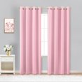 thumbnail image 1 of Cortinas Koufall Pink Blackout de 213 cm para dormitorio de niñas, 2 unidades, 1 of 8