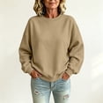 thumbnail image 7 of Sweatshirt For Women Crewneck Pullover Sweatshirts No Hood Long Sleeve Tops Casual Comfy Fall Clothes, 7 of 7