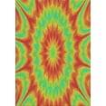 thumbnail image 1 of Ahgly Company Machine Washable Indoor Rectangle Transitional Green Area Rugs, 6' x 9', 1 of 7