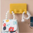 thumbnail image 3 of 6pcs Punch-Free Wall-Mounted Key Storage Self-Adhesive Organizer Hook Box Charging Stand Holder Remote Control Holder for Home Office, 3 of 5